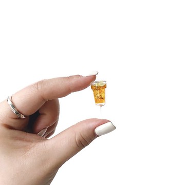 (預購) 盆栽裝飾 迷你飲料插飾-檸檬紅茶 微景觀擺飾