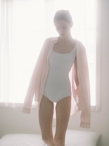 Loose Fit Stripe Shirt [Pink]