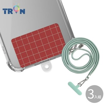 TRON iPhone 7/8 Plus紅底綠線防摔 手機 掛繩 手機殼