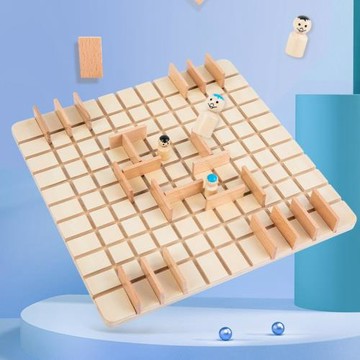 兒童益智燒腦步步為營游戲棋多人對戰圍追堵截親子互動迷宮桌游