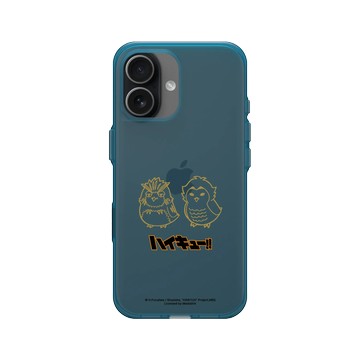 iPhone 17 Clear (相機按鈕) 夜幕藍 - 排球少年 Haikyu!! - 線稿風格 - 木兔&赤葦