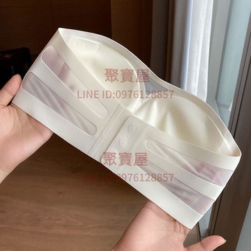 無肩帶內衣女防滑小胸聚攏無痕防走光抹胸隱形果凍無鋼圈百搭文胸夏季【聚寶屋】