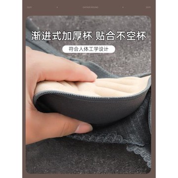 品牌專柜正品內衣女小胸聚攏8CM加厚平胸專用文胸無鋼圈收副乳