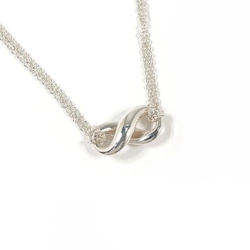 【日本直送．二手美品】蒂芙尼 TIFFANY&Co. Infinity (無限符號) 項鍊．銀 925．古董珠寶．已重新拋光