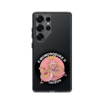 Galaxy S25 Ultra Clear 酷墨灰 - 航海王 One Piece - D龍形態-粉戀人桃之助