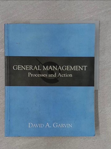 【書寶二手書T1／大學商學_ZBP】General Management_GARVIN