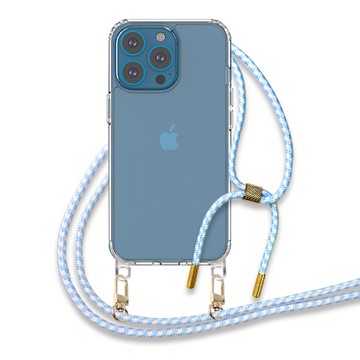 o-one Apple iPhone 13 Pro 升級版掛繩手機殼 強韌掛繩 美感升級 軍功防摔殼 拜耳原料 透明持久 不易泛黃