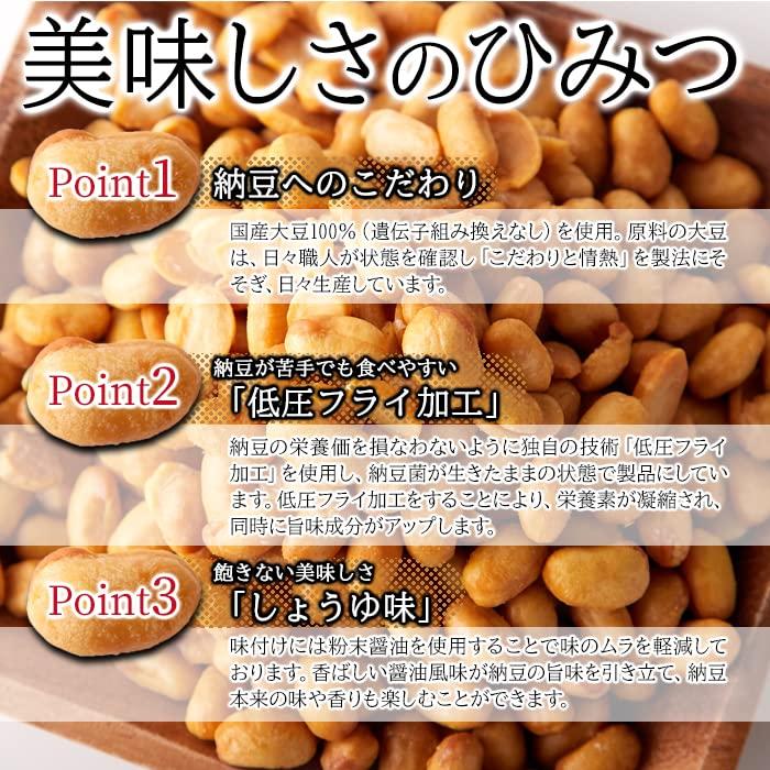 天然生活 ドライ納豆 (100g) 香ばしい醤油味 国産大豆 お菓子 おやつ 手軽にポリポリ 納豆スナック