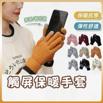 [快速出貨]大人保暖手套 觸控 觸屏 手套 針織手套 毛線手套 薄加絨手套 騎車手套 機車手套 毛絨手套