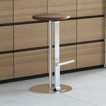 開發票 日式簡約吧臺椅廚房家用吧椅實木吧凳高腳凳鐵藝簡約吧臺凳酒吧椅 快速出貨