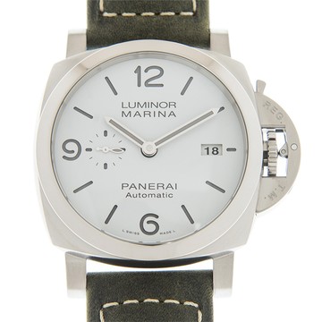 PANERAI 沛納海 LUMINOR MARINA(PAM01314)白面自動上鏈皮帶款x44mm