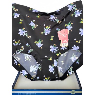 彩田高腰內褲頭女士15833冰絲無痕石墨烯抗菌特大碼32633包臀印花