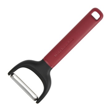 KitchenAid 美國 附蓋Y型削皮刀(櫻桃紅) / 水果蔬果刨皮刀 去皮刀 果皮削皮器