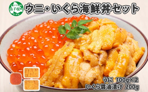 1725. ウニ チリ産 冷凍 いくら 二色丼 うに イクラ 海鮮 セット 期間限定 数量限定 送料無料 北海道 弟子屈町