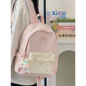 特價💡日係ins書包女2026新款初高中生學院風雙肩包上課簡約百搭背包女 背包  後背包 雙肩包 書包 輕量化背包 X9