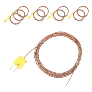 OMEGA Engineering K型熱電偶測溫線 回溫爐/高溫用 GGK30 K頭 + 線 + 點焊 50cm  10捲