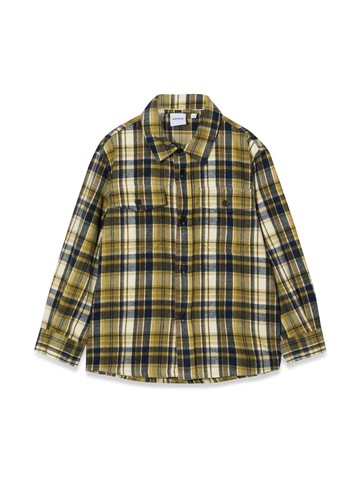 aspesi m/l plaid shirt