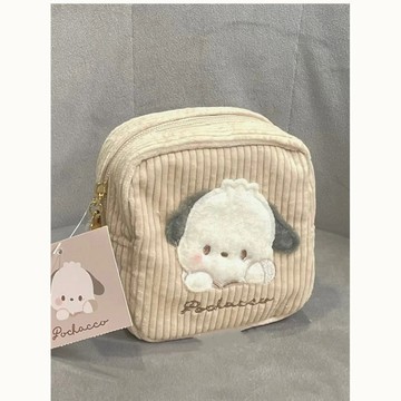 帕恰狗化妝包 新款刺繡帕恰狗零錢包化妝包可愛百搭大容量收納袋便攜姨媽巾雜物小方包