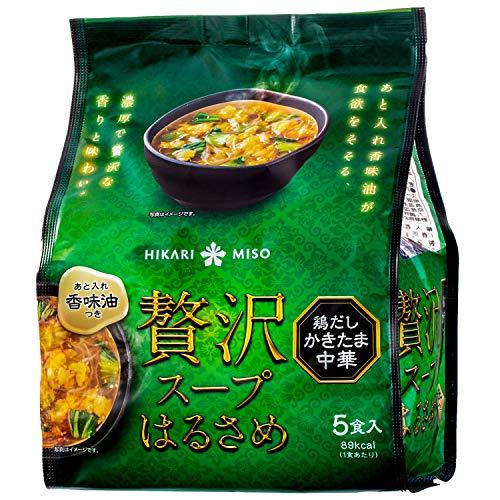 ひかり味噌 贅沢スープはるさめ 鶏だしかきたま中華 5食入 ×6袋