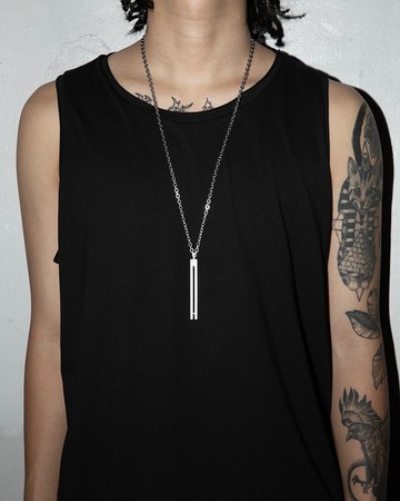 ANONYMOUS PENDANT NECKLACE 316鋼製長鍊_鋼色 項鍊