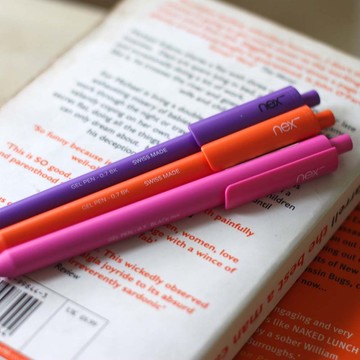 1111 品牌升級慶 PREMEC 瑞士膠墨筆 橘桃紫 三色組合 黑筆芯