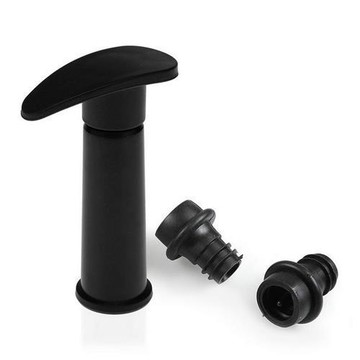 【VERSA】抽真空器+瓶塞2入(黑)