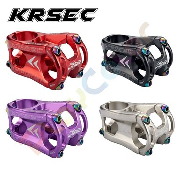 KRSEC 輕量化 龍頭【盒裝】CNC 鋁合金50*31.8MM 簍空 把立 立把 登山車 下坡車 玩色單車