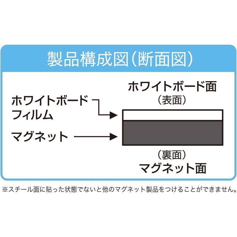 マグエックス マグネットシート ホワイトボード バリュー 月間 大 MSVP-3780MB