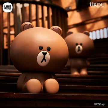 【預購】LINE FRIENDS meets URDU MEGA BROWN系列 熊大 (坐姿版本)