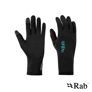 【英國 RAB】Power Stretch Contact Glove Wmns 保暖刷毛觸控手套 女款 黑色 #QAH56