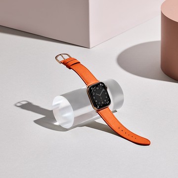 Apple Watch 日落橙 • 贈皮革油 真皮 皮革 手錶 錶帶