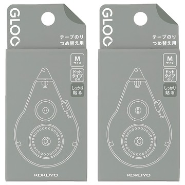 KOKUYO GLOO 2way好黏替換帶強黏 M  2個  灰色 + 白色