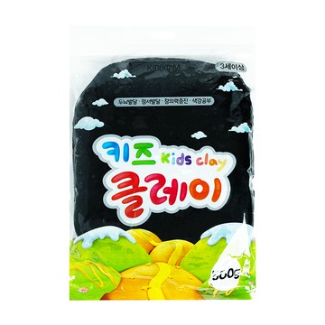 KIBBOOM 兒童黏土  黑色  500g  1個
