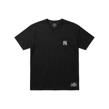 MLB 短T 紐約洋基隊 黑色 口袋LOGO 短袖 T恤 MLBTS500001-BK1