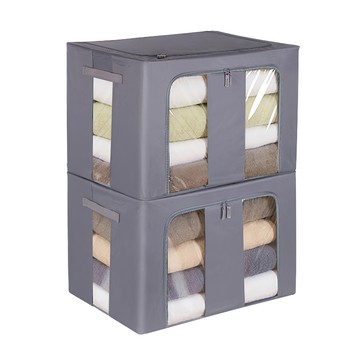 comet 大容量基本款現代生活箱 100L  灰色  2個