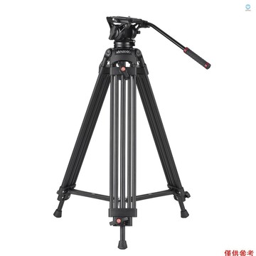 [5S]安多爾D1801專業攝影三腳架鋁合金360° 全景流體液壓碗頭 3 節可擴展最大。 高度 180cm/71in