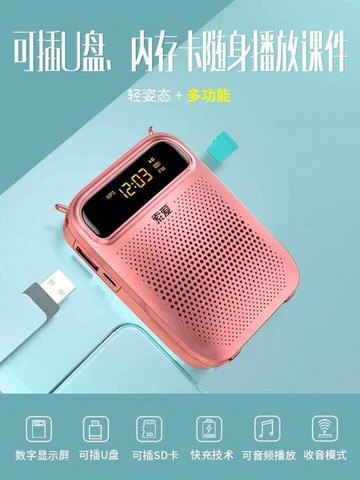 索愛S-378升級版小蜜蜂擴音器播放器教師用多功能教學用器擴音機迷你導游老師專用戶外揚聲