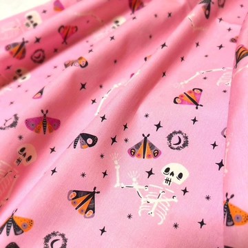 【接單訂製】Kind spirit skull Happy skirt pink Free size日本