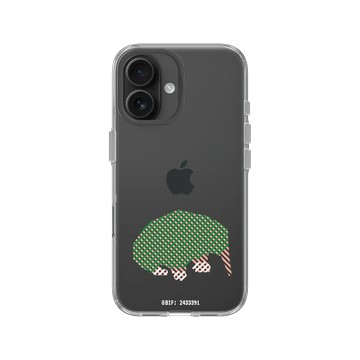 iPhone 16 Clear Case（相機按鈕） 透明 - The Wildlife Collection 動物野境系列 - 長吻針鼴