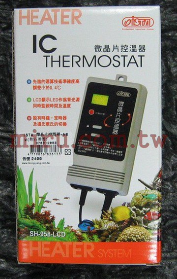 【西高地水族坊】ISTA伊士達 新型微晶片控溫器(附石英管)-唯一可控冷的控溫器