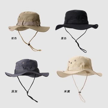 🌞日系漁夫帽子 素面漁夫帽 透氣 戶外登山帽 釣魚帽 西部牛仔帽 防曬帽 遮陽帽 漁夫帽男 漁夫帽女 漁夫帽 帽子優質