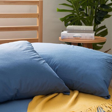 涼爽竹棉纖維 2-in-1防汙床包三件組-特大 櫻粉