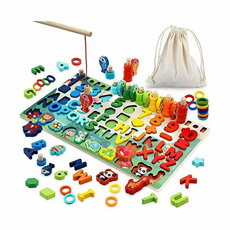モンテッソーリ 知育のおもちゃ Toxinyuan 木製パズル アルファベット 数字 魚釣り ゲーム 学習玩具 積み木 子供用 男の子 女の子 幼児 通販 Lineポイント最大0 5 Get Lineショッピング