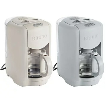 BRUNO BOE104 全自動 咖啡機 緊湊型咖啡機 配研磨器 過濾器 可磨豆 1至2人用 2至5杯 日本代購