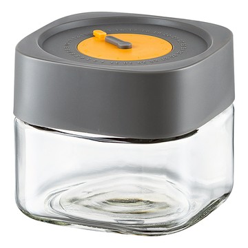 PINMOO 品沐 時光玻璃密封罐 深灰色  1個  500ml