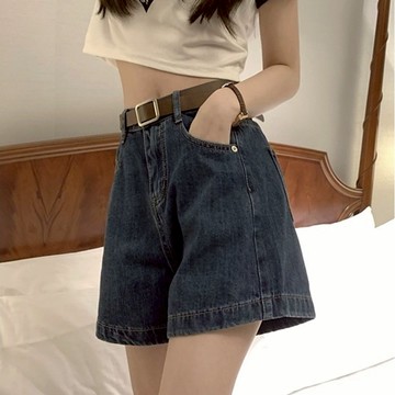 無敵好穿推薦入 短裙 a字短褲 牛仔短褲 牛仔短褲女 寬短褲 闊腿短褲 a字牛仔短褲 高腰 顯瘦 休閒短褲 女短褲 a字