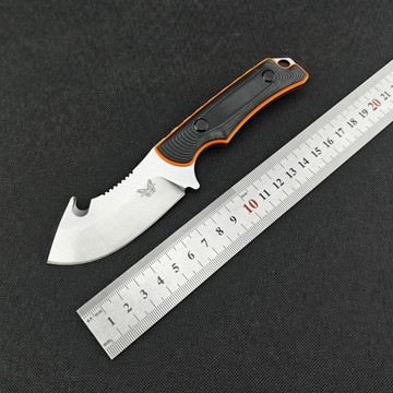 【原野】迷你便攜小直刀蝴蝶15018高硬度鋼材G10手柄野營切肉鋒利小刀
