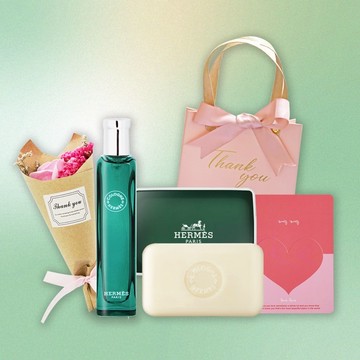 溫馨感恩禮〔平輸版〕【HERMES 愛馬仕】橘綠之泉畢業獻禮組 閨蜜禮物 生日禮物 情人禮物  畢業感謝禮物