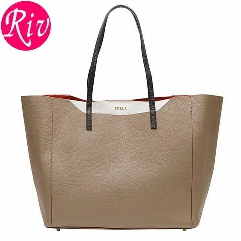 フルラ バッグ FURLA トートバッグ FANTASIA M ダークベージュ レザー 