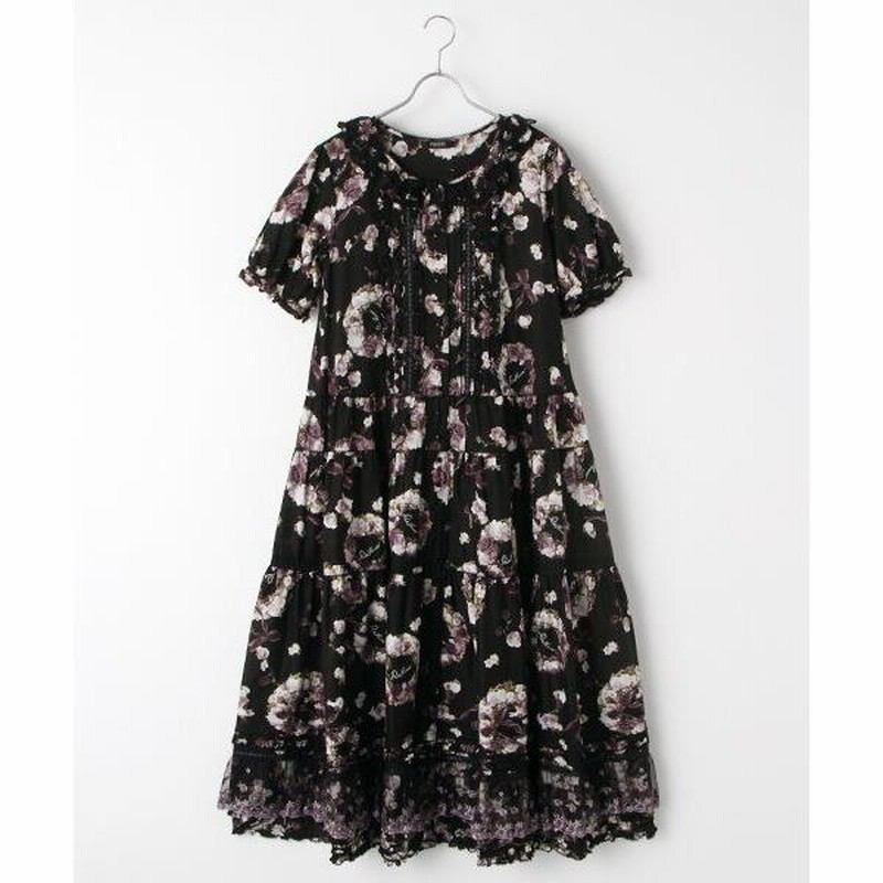 ピンクハウス ローズリースプリントワンピース